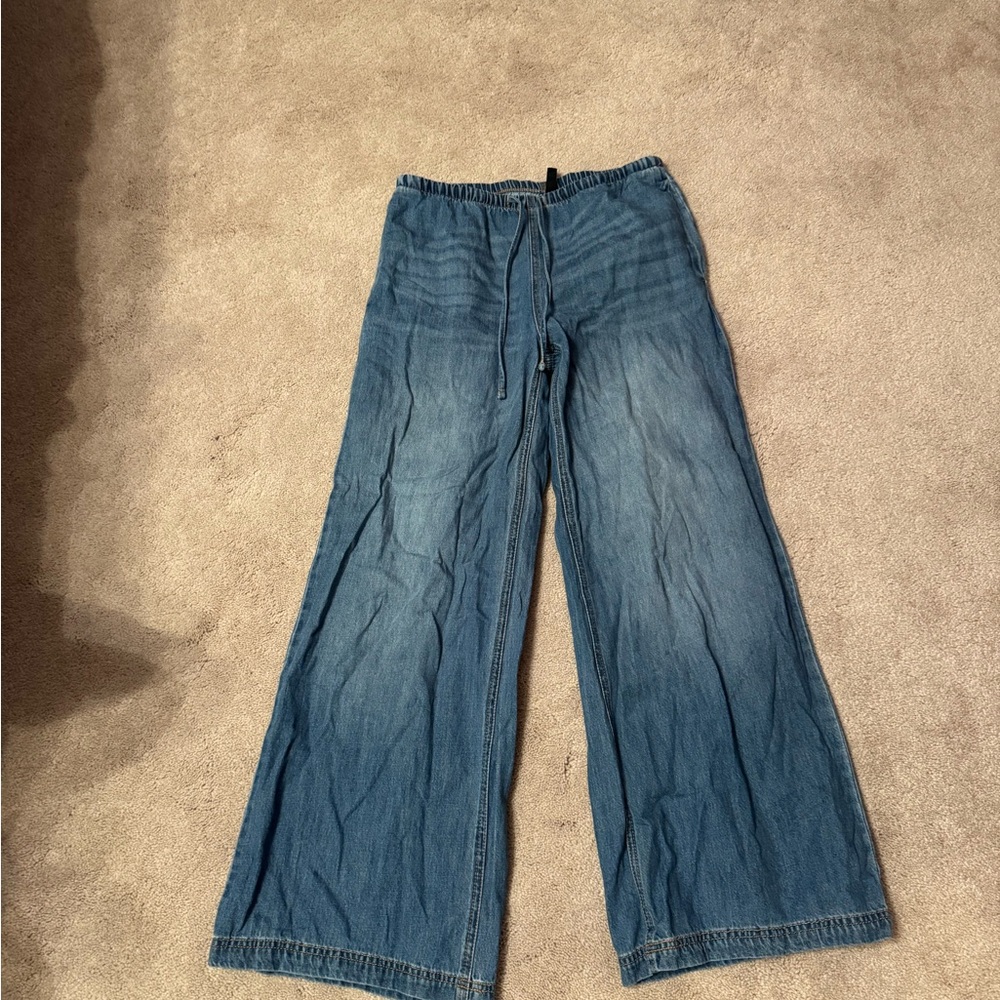 H&M Denim Flare Wide-Leg Jeans